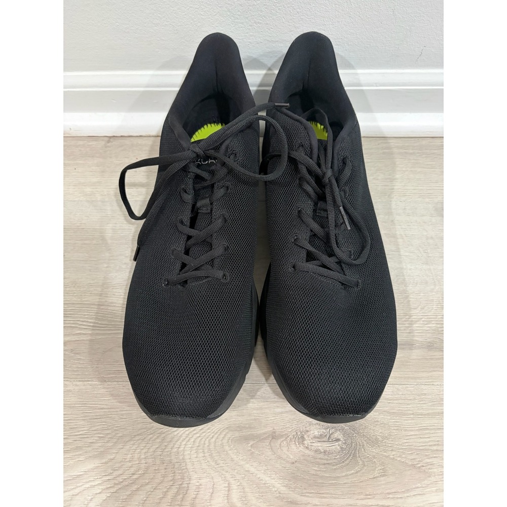 Kuru Atom Mens Sneakers Black Mesh Athletic Walking Shoes Size 14 06505140